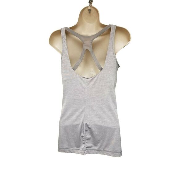 lululemon Athletica Scoop Neckline Workout/Athleisure Top Color Gray Size 6 - Picture 2 of 9